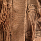 THE GREAT The Fringe Cardigan Bronze Brown Size 3