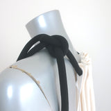 Proenza Schouler Tie-Neck Maxi Dress White/Red Mono Floral Printed Crepe Size 2