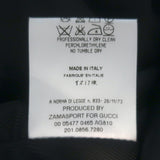 Gucci Tom Ford Herringbone Straight Leg Trousers Gray Wool Size 38