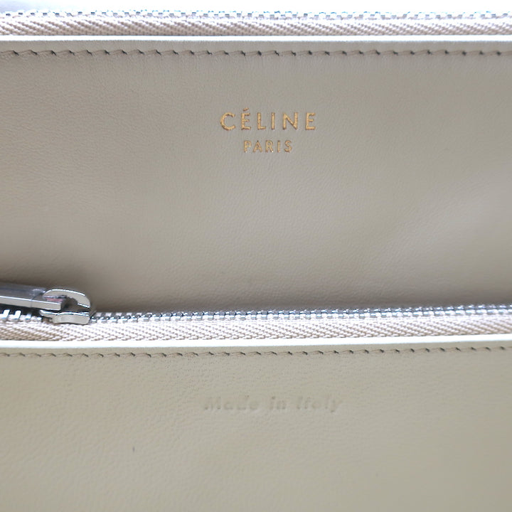 Celine Blade Shoulder Bag Cream Snakeskin Medium Crossbody