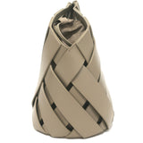 Bottega Veneta Point Basket Tote Taupe Intrecciato Leather Bag