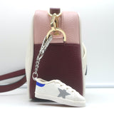 Golden Goose Star Crossbody Bag Cream/Pink Hammered Leather