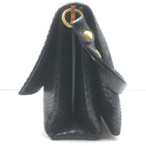 Celine Blade Shoulder Bag Black Snakeskin Medium Crossbody