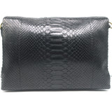 Celine Blade Shoulder Bag Black Snakeskin Medium Crossbody