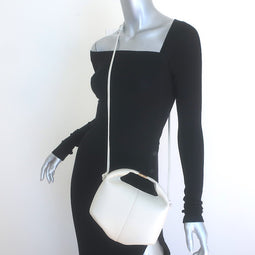 Polene Beri Small Crossbody Bag Cream Grained Leather NEW