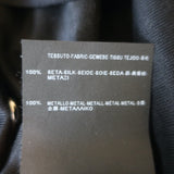 Saint Laurent Studded Tee Black Silk Jersey Size Extra Small Short Sleeve Top