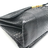Celine Blade Shoulder Bag Black Snakeskin Medium Crossbody