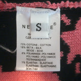 Nervure Music of Universe Oversize Cardigan Pink Cotton-Blend Size Small