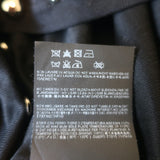 Saint Laurent Studded Tee Black Silk Jersey Size Extra Small Short Sleeve Top