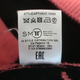 Nervure Music of Universe Oversize Cardigan Pink Cotton-Blend Size Small