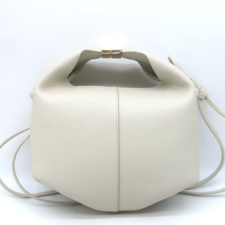 Polene Beri Small Crossbody Bag Cream Grained Leather NEW