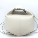 Polene Beri Small Crossbody Bag Cream Grained Leather NEW