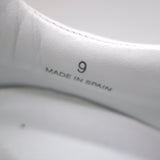 Sneex The Tepper High Heel Single Strap Sneakers White Mesh & Leather Size 9