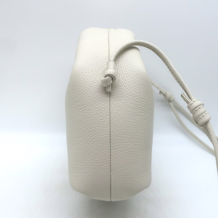 Polene Beri Small Crossbody Bag Cream Grained Leather NEW
