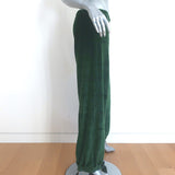 Suzie Kondi Tosk Harem Pants Green Velour Size Medium