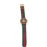 Gucci G-Timeless L'Aveugle Par Amour Watch Green & Red Web