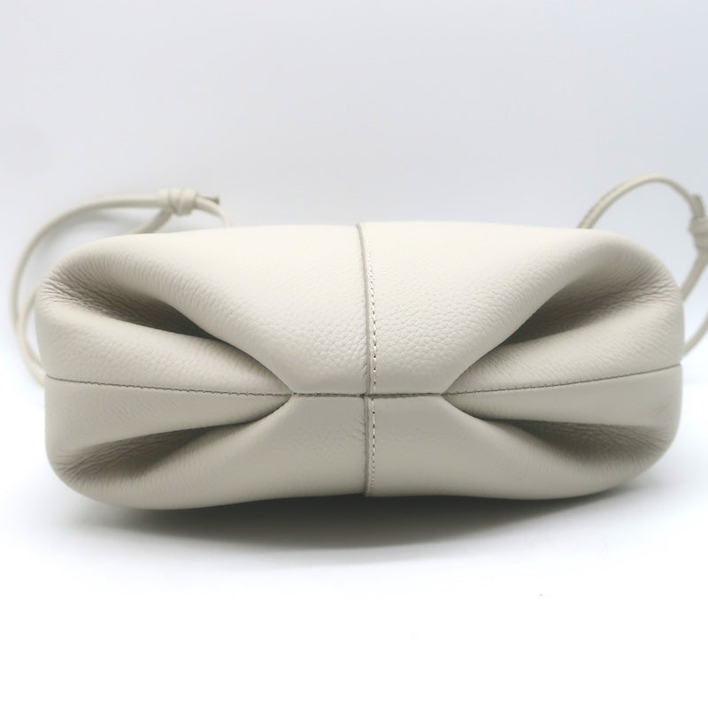Polene Beri Small Crossbody Bag Cream Grained Leather NEW