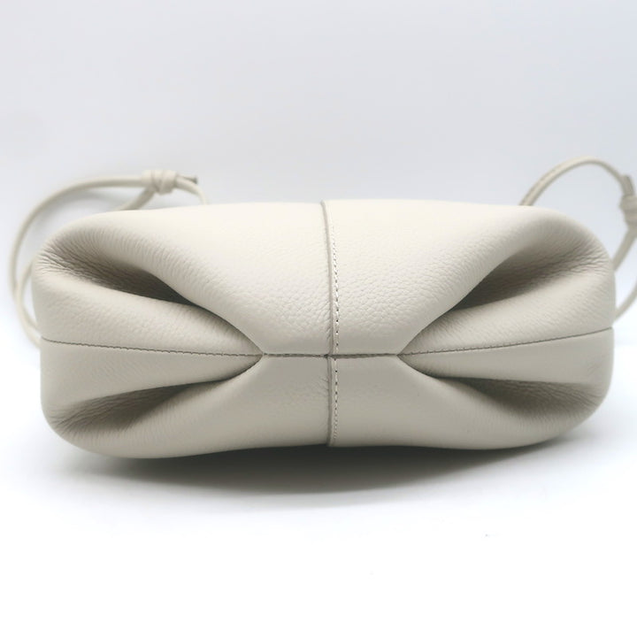 Polene Beri Small Crossbody Bag Cream Grained Leather NEW