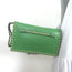 Valentino Rockstud Wristlet Clutch Bag Green Leather