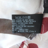 Fendi Puff Sleeve Dress White/Multicolor Striped Silk Size 40