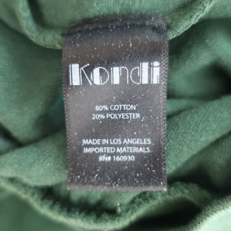 Suzie Kondi Tosk Harem Pants Green Velour Size Medium