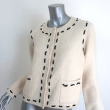 Rails Juliette Top-Stitched Cardigan Ivory Size Small NEW
