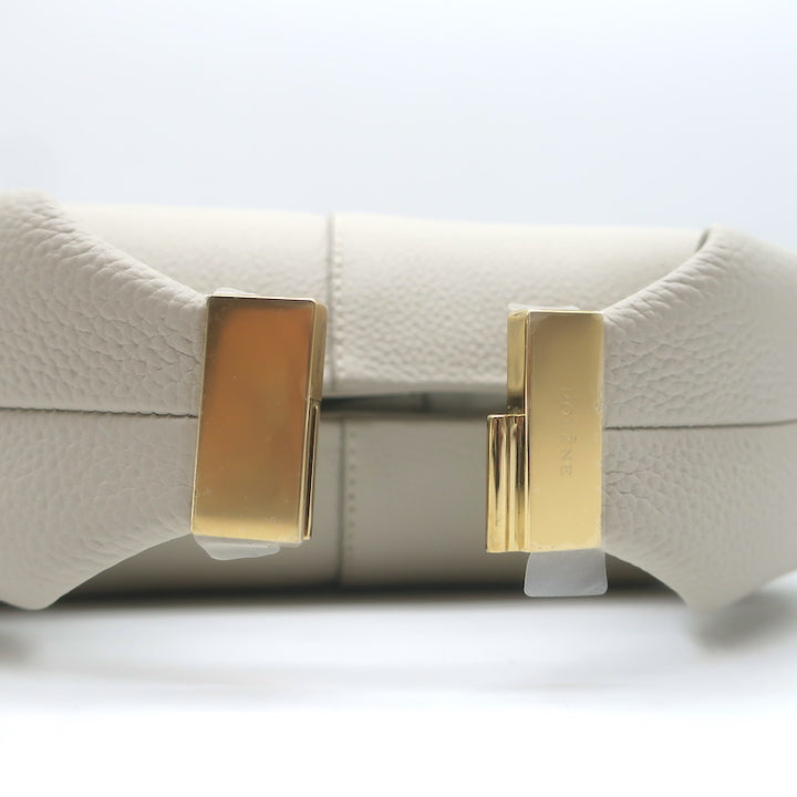 Polene Beri Small Crossbody Bag Cream Grained Leather NEW