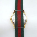 Gucci G-Timeless L'Aveugle Par Amour Watch Green & Red Web