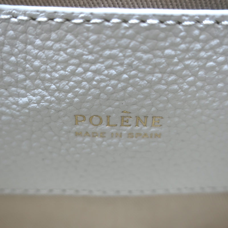 Polene Beri Small Crossbody Bag Cream Grained Leather NEW