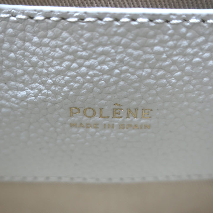 Polene Beri Small Crossbody Bag Cream Grained Leather NEW