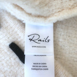 Rails Juliette Top-Stitched Cardigan Ivory Size Small NEW