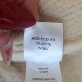 Rails Juliette Top-Stitched Cardigan Ivory Size Small NEW