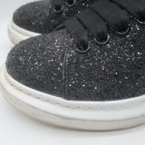 Alexander McQueen Glitter Oversized Sneakers Black Size 38.5