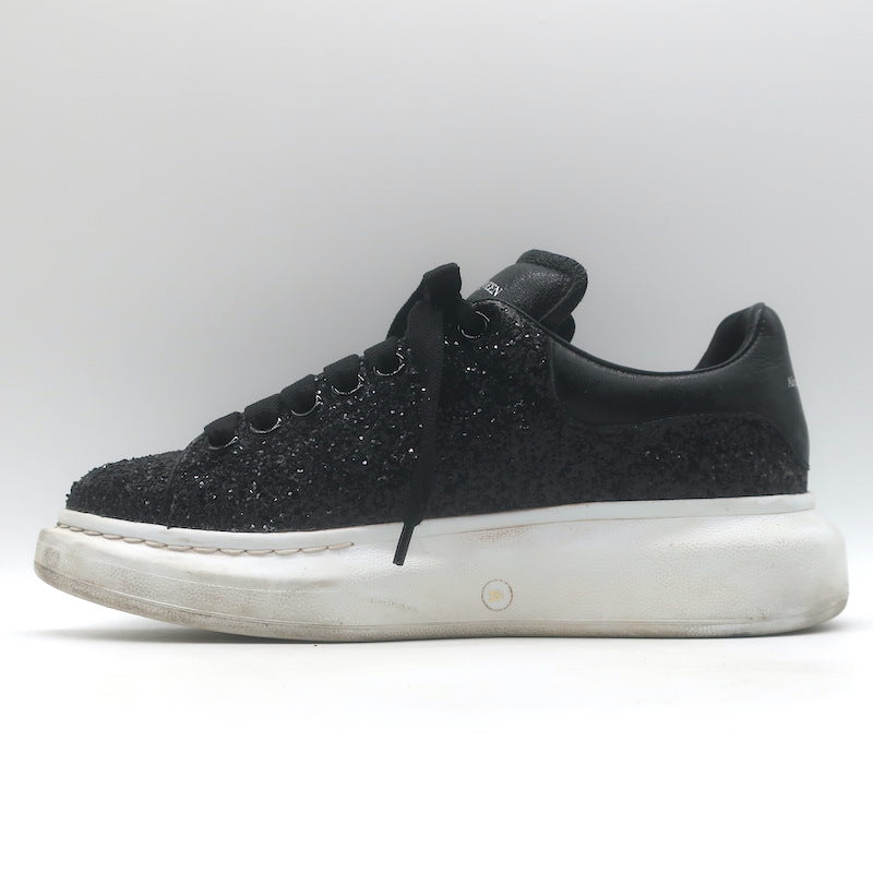 Alexander McQueen Glitter Oversized Sneakers Black Size 38.5