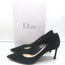 Christian Dior Essence 70 Pumps Black Suede Size 37 Pointed Toe Heels