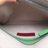 Valentino Rockstud Wristlet Clutch Bag Green Leather
