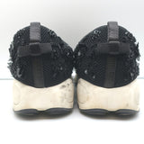 Christian Dior Fusion Floral Beaded Sneakers Black Mesh Size 41