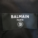 Balmain Sequined Tweed Crystal-Embellished Jacket Black Size 38