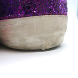 Golden Goose Superstar Glitter-Heel Sneakers White Leather & Purple Size 40