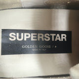 Golden Goose Superstar Glitter-Heel Sneakers White Leather & Purple Size 40