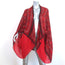 Alexander McQueen Stained Glass Print Bolero Shawl Red Silk One Size NEW