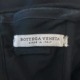 Bottega Veneta Strapless Midi Dress Black Stretch Wool Size 42