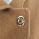 Maje Vottam Belted Wrap Jacket Camel Double-Faced Wool Size 36 NEW