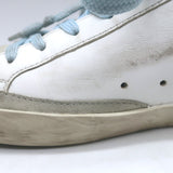 Golden Goose Superstar Gingham Star Sneakers White/Pink Metallic Leather Size 36