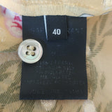 Isabel Marant Muster Ruffle Blouse Yellow Floral Print Size 40 Open-Back Top