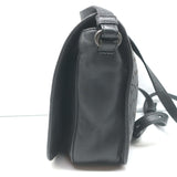 Bottega Veneta Woven Flap Small Crossbody Bag Charcoal Intrecciato Leather