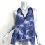 Giambattista Valli Trapeze Tank Top Navy/Purple Floral Print Chiffon Size 38