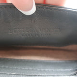 Bottega Veneta Woven Flap Small Crossbody Bag Charcoal Intrecciato Leather