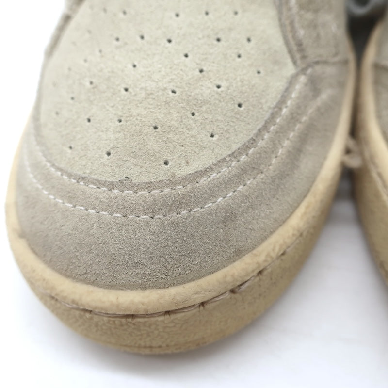 Golden Goose Ballstar perforated beige suede toe box