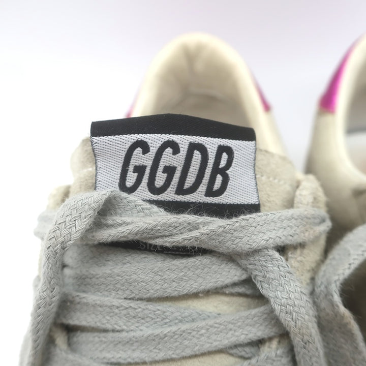 Golden Goose GGDB tongue tag on Ballstar beige suede